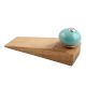 2 Pieces Sea Green Round Ceramic Wooden Door Stopper